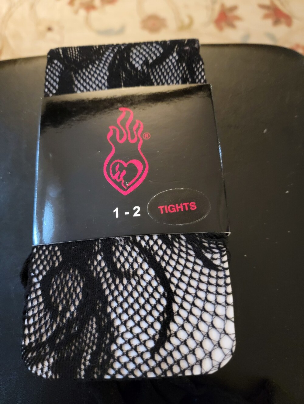 Torrid Black Floral Fishnet Tights - Women Accessories Sz 1/2 (14/16)